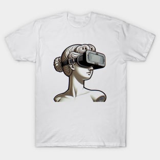 Venus of Milo Wearing VR Headset T-Shirt